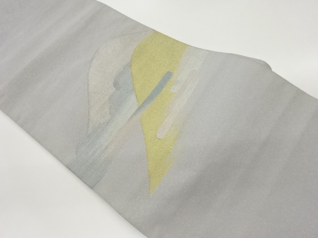 綴れ山並に雲・ヱ霞模様織り出し名古屋帯